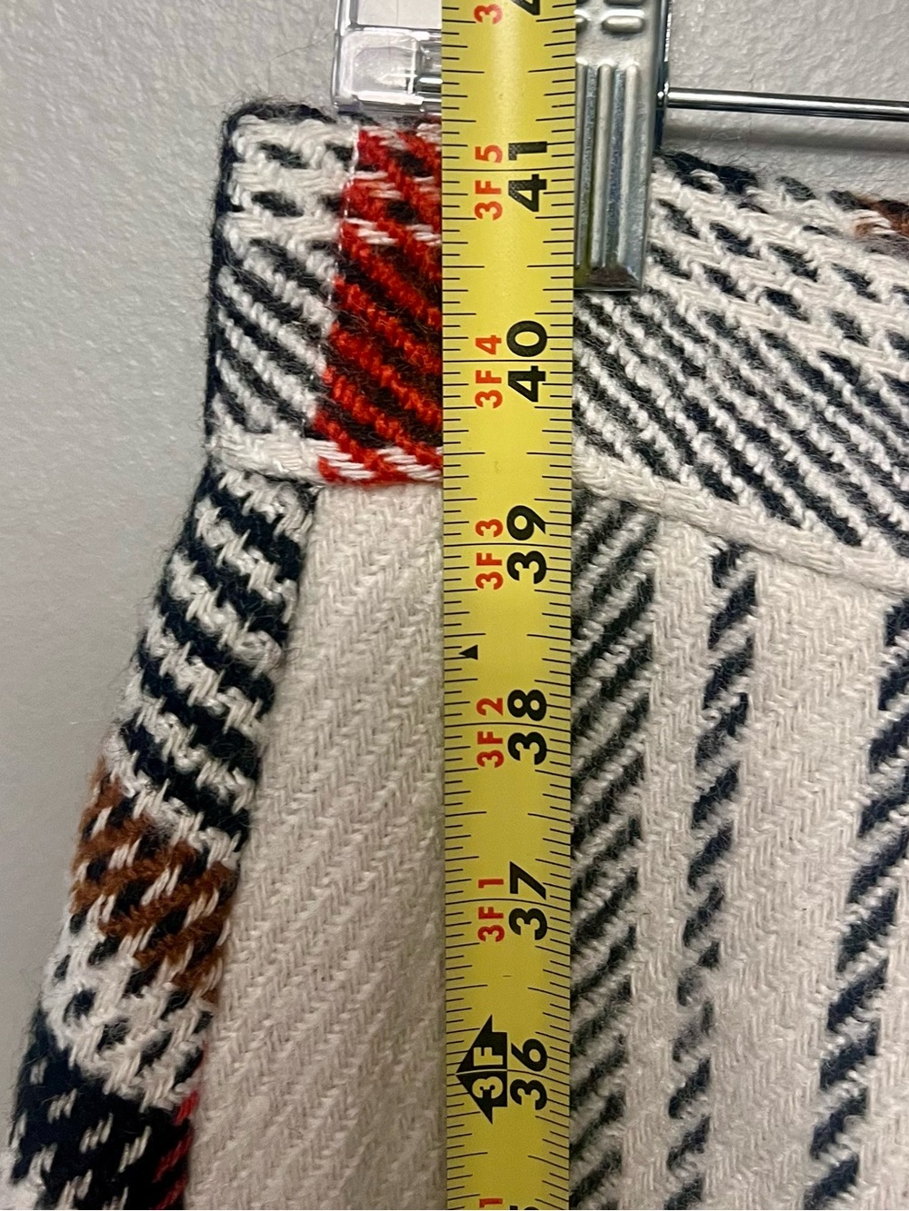 NWOT Mare Mare Anthropologie Blanket Plaid Maxi Wrap Skirt Large Cabincore - Picture 9 of 11
